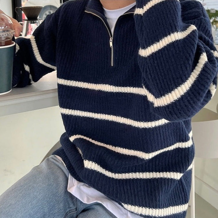 OLD MONEY Luxe Quarter Zip Sweater - Tijdloze Elegantie & Comfort Old Money Monaco best seller