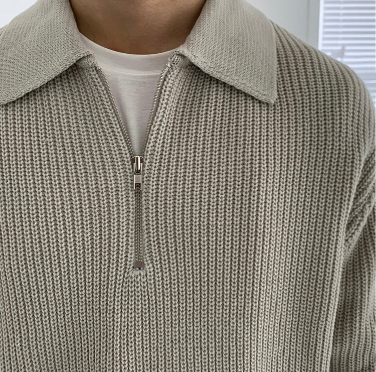 OLD MONEY Luxe Zipped Sweater - Tijdloze Elegantie & Comfort Old Money Monaco SWEATER